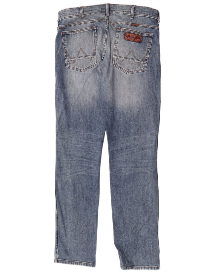 Wrangler Herren Straight Jeans W34 L33 Blau