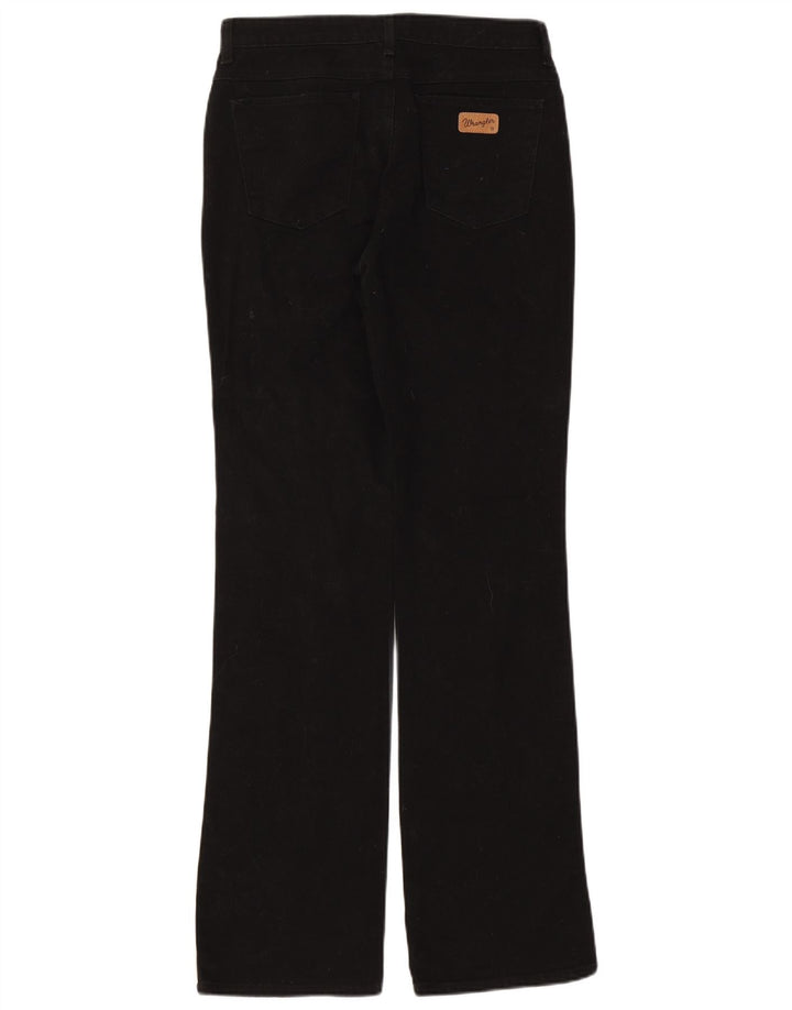 Wrangler Damen Bootcut-Jeans W31 L32 Schwarze Baumwolle