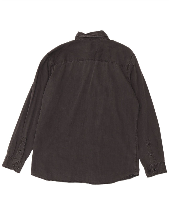 Jack & Jones Herren Jeanshemd XL Grau Baumwolle