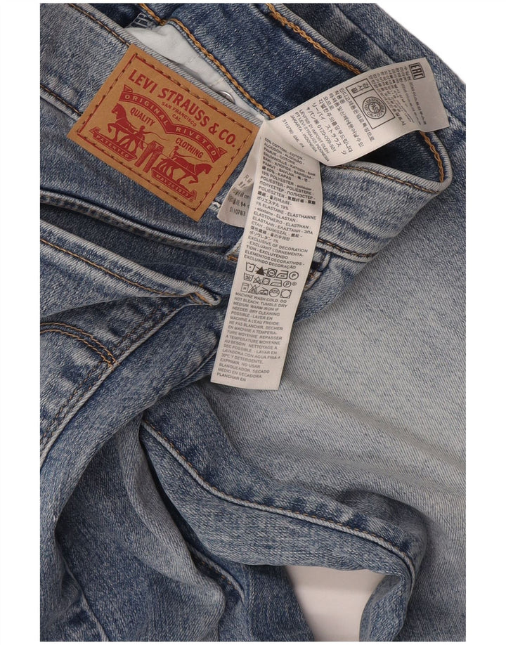 Levi's Damen 314 Shaping Straight Jeans W27 L30 Blaue Baumwolle