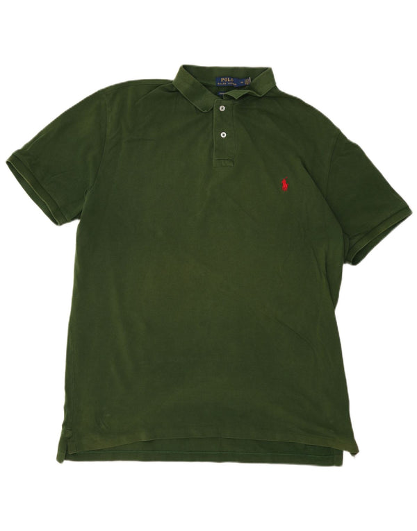 Polo Ralph Lauren Herren Custom Slim Fit Poloshirt 3XL Grüne Baumwolle