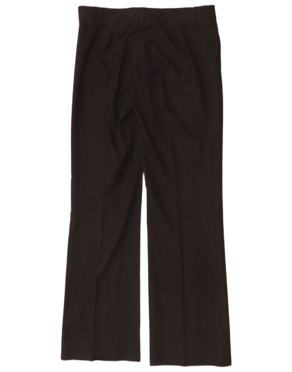 Gerade Damen-Freizeithose von Zara, Größe L, W32, L33, Schwarz, Polyester