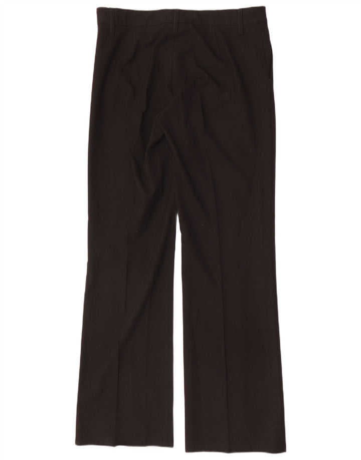 Gerade Damen-Freizeithose von Zara, Größe L, W32, L33, Schwarz, Polyester