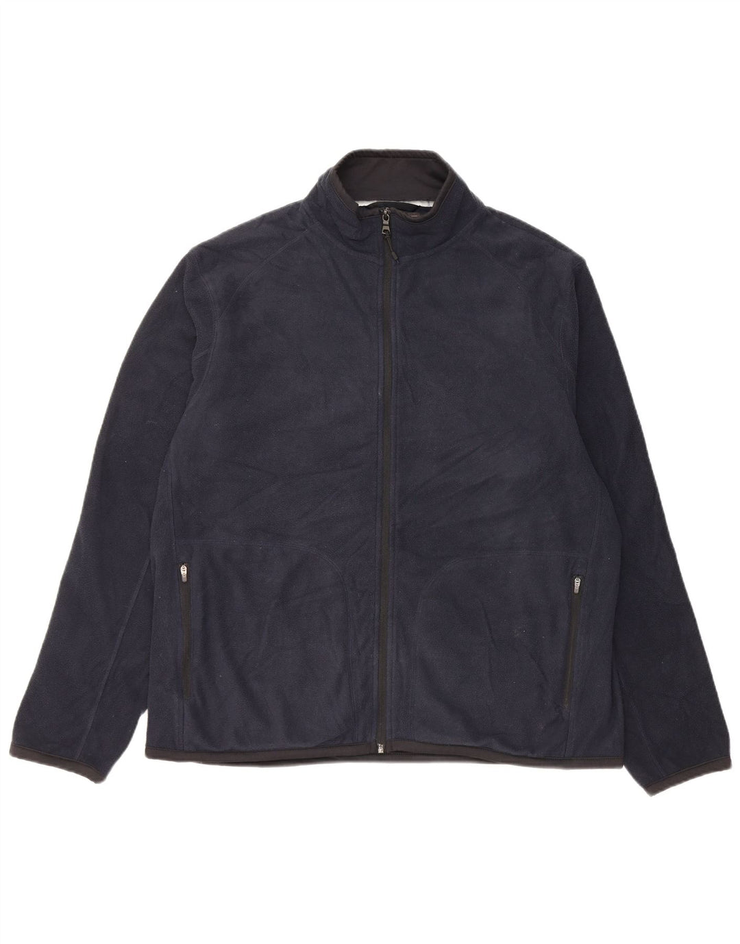 Marks & Spencer Herren Fleecejacke UK 42 XL Marineblau Polyester