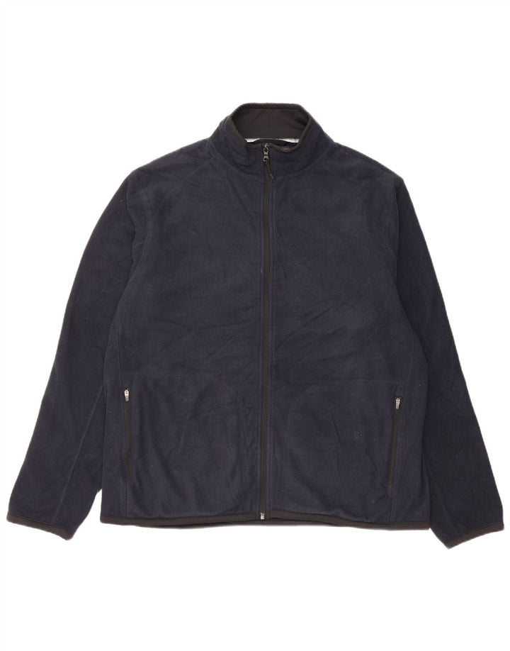 Marks & Spencer Herren Fleecejacke UK 42 XL Marineblau Polyester