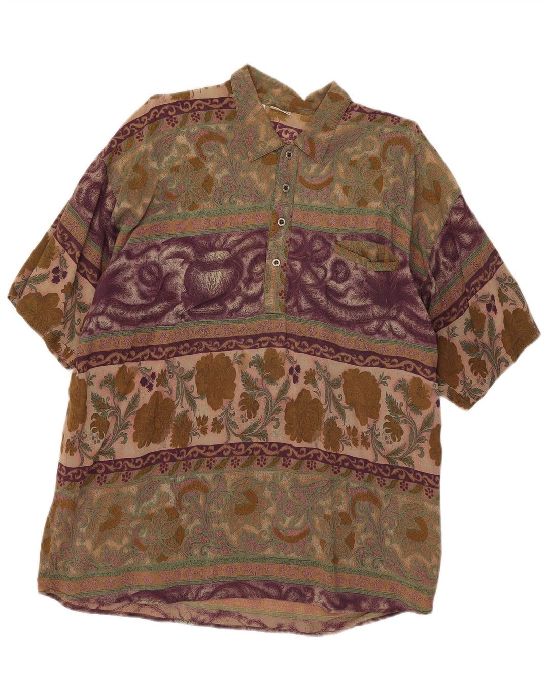 Tobia System Herren Pullover Hemd IT 54 XL Mehrfarbig Paisley