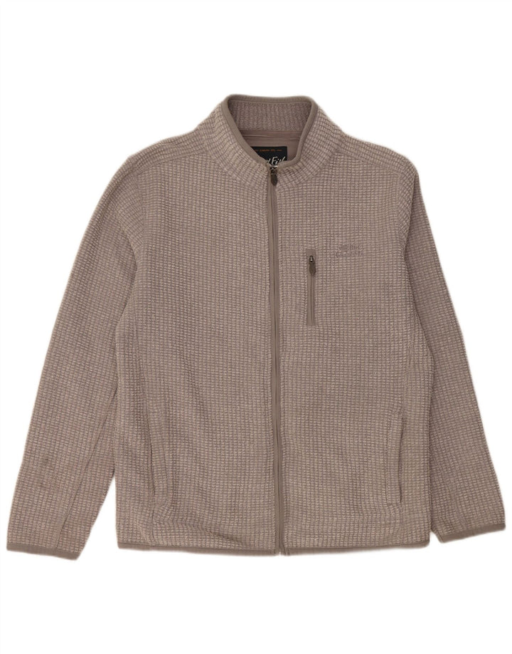 WEIRD FISH Herren Fleecejacke UK 40 Large Grau Polyester