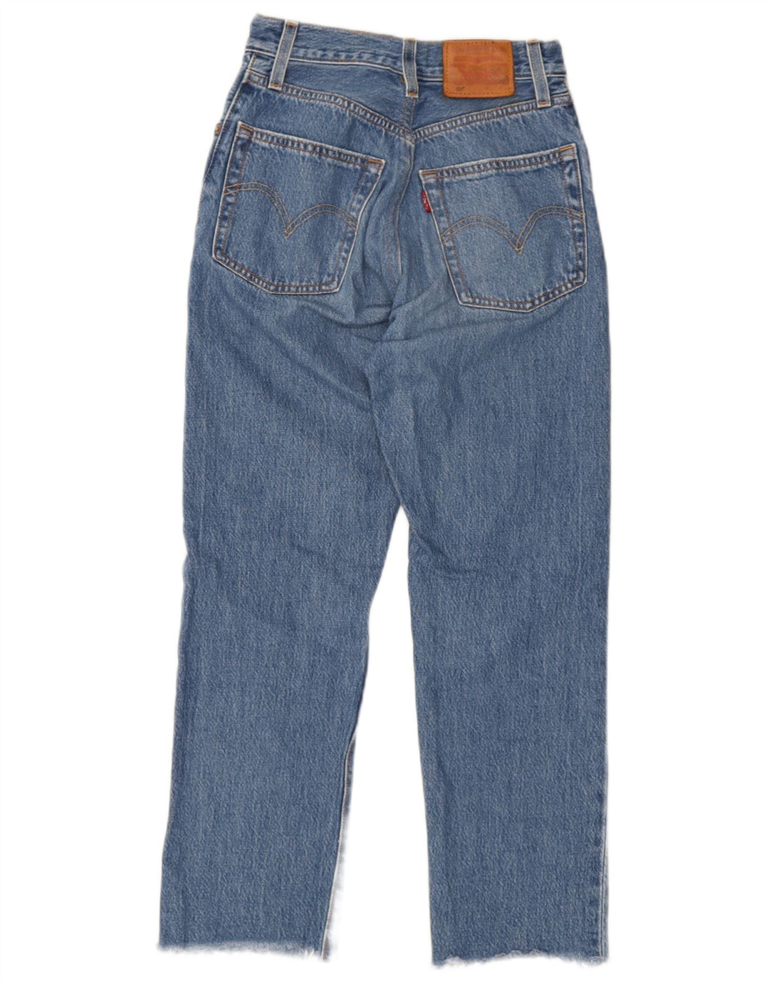 Levi's Damen 501 Straight Jeans W24 L26 Blaue Baumwolle