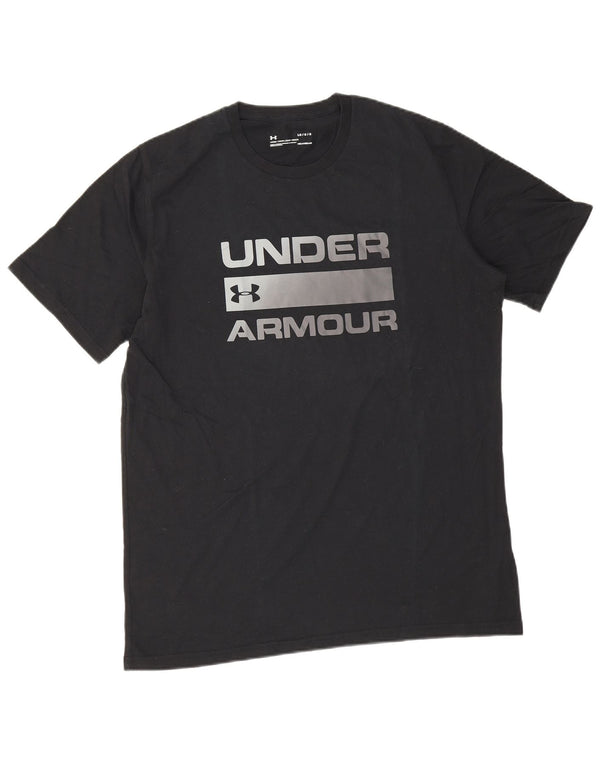 Under Armour Herren Heat Gear Graphic T-Shirt Top Large Schwarz