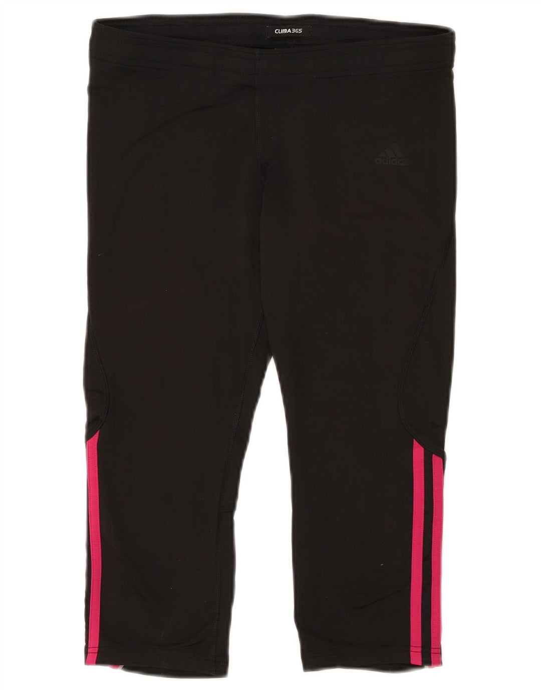 Adidas Damen Clima 365 Capri Leggings UK 14 Medium Schwarz Polyester