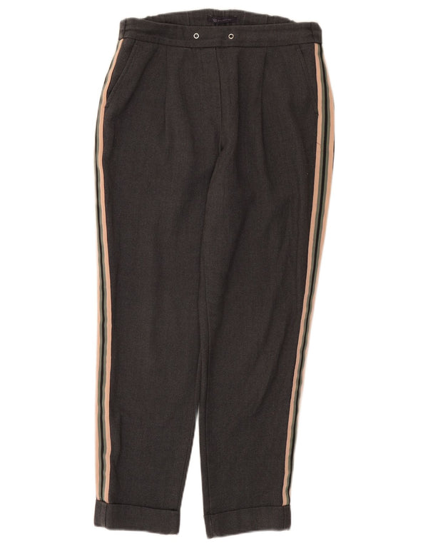 Marks & Spencer Damen Tapered Cropped-Hose UK 8 Small W28 L25 Grau