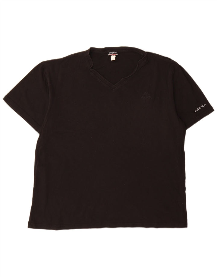 Kappa Herren T-Shirt Top XL Schwarz Baumwolle