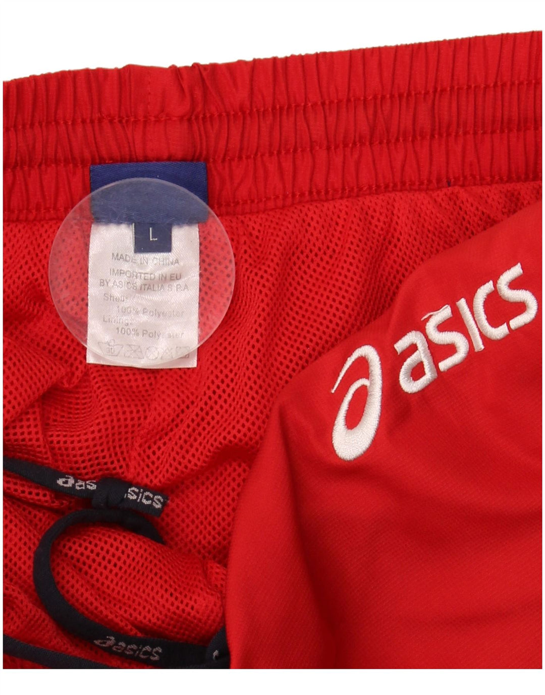 ASICS Damen-Trainingshose, UK 14, Größe L, Rot, Polyester