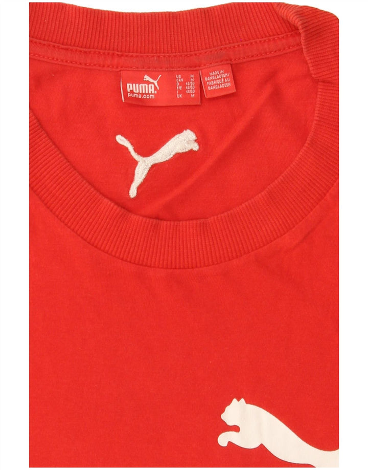 PUMA Herren Graphic T-Shirt Top Mittelrot