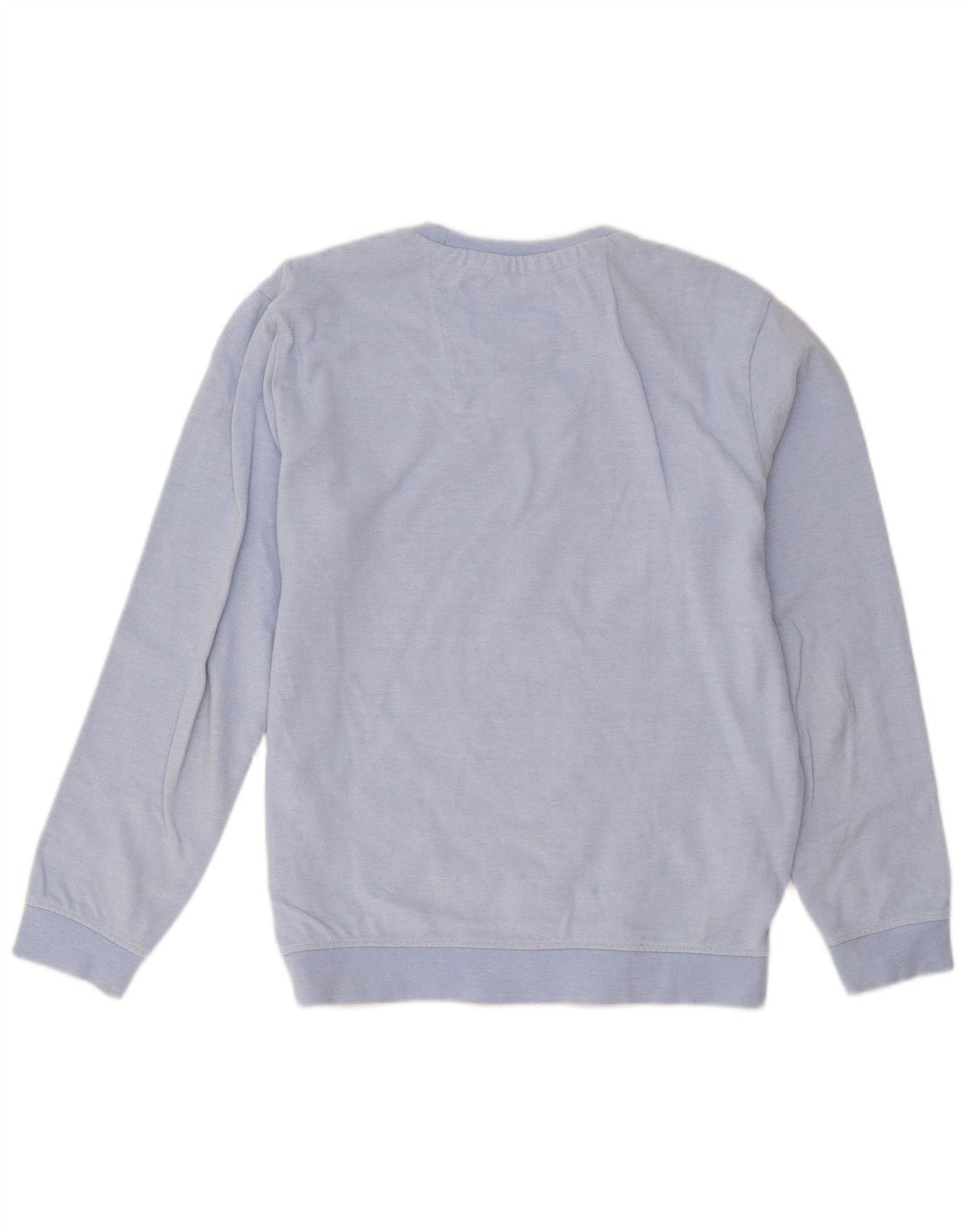 Crew Clothing Herren-Sweatshirt-Pullover aus mittelblauer Baumwolle