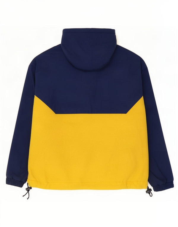 Gap Herren-Anorakjacke mit Kapuze, UK 40, Größe L, blaues Colourblock-Nylon