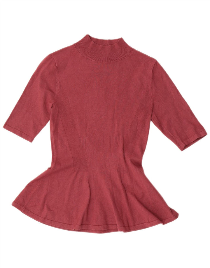 Massimo Dutti Damen Bluse Top UK 8 Small Rot