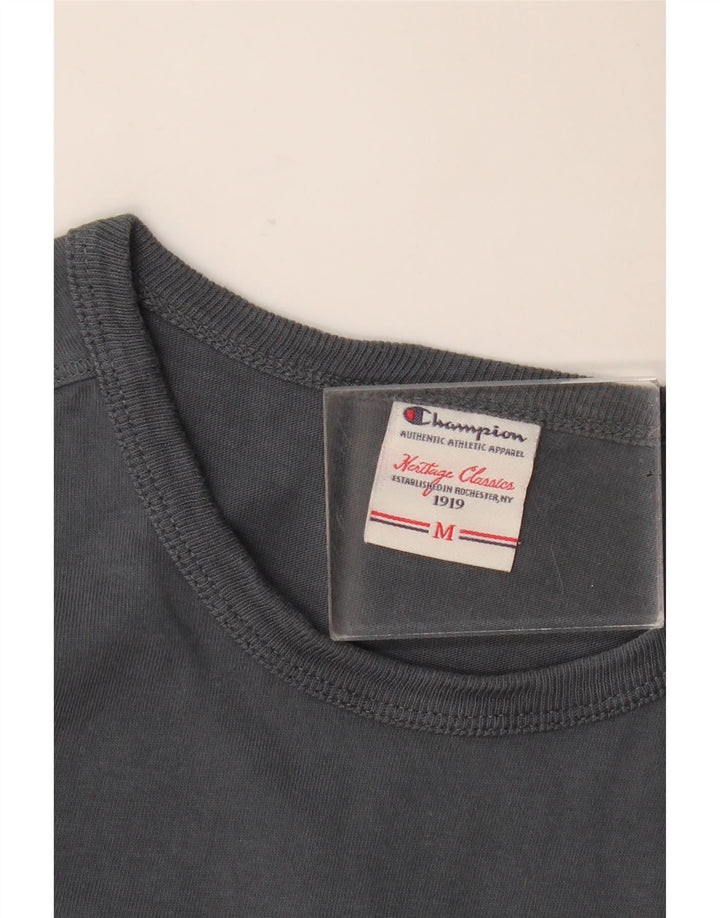 Champion Damen Heritage Classics Graphic Top Langarm UK 12 Mittelgrau