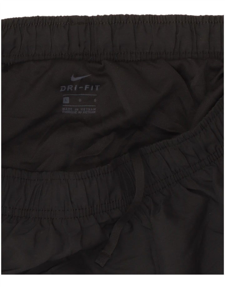 NIKE Damen Sportshorts UK 14 Large Schwarz Polyester