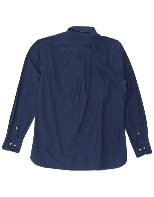 Tommy Hilfiger Herren-Hemd mit individueller Passform, Größe 16 1/2 Large, Marineblau mit Blumenmuster
