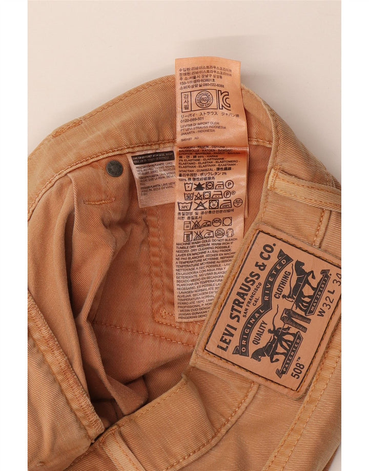 Levi's Herren Regular Fit Tapered Jeans W32 L34 Beige Baumwolle
