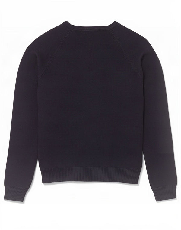 Zara Damen-Pullover mit V-Ausschnitt, Gr. 12, mittleres Marineblau