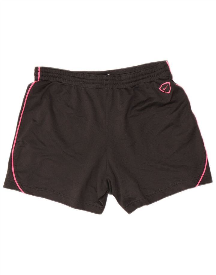 Nike Damen Dri Fit Sport Shorts UK 10 Small Grau Polyester