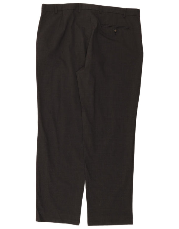 Gerade Herren-Anzughose von Marks & Spencer, W38, L31, graue Wolle