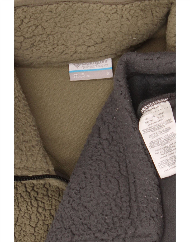 Columbia Herren Fleecejacke UK 36 Small Khaki Colourblock Polyester