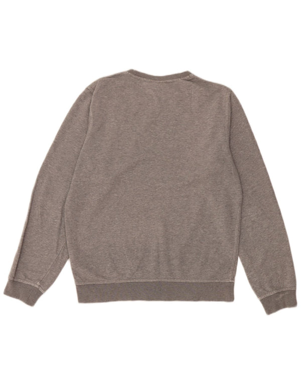 Nike Herren-Sweatshirt-Pullover, klein, grau gefleckte Baumwolle