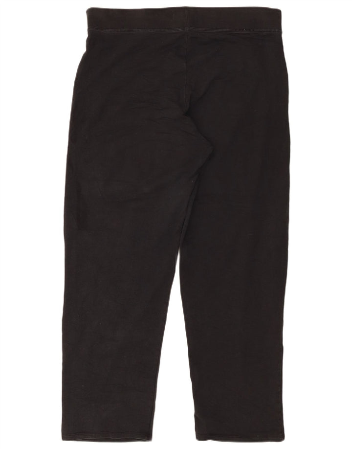 Marks & Spencer Kurze Damen-Leggings, UK 16, Größe L, Schwarz, Baumwolle