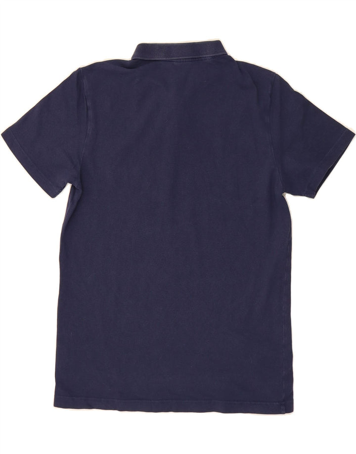 PUMA Mens Polo Shirt Medium Navy Blue Vintage Puma and Second-Hand Puma from Messina Hembry 