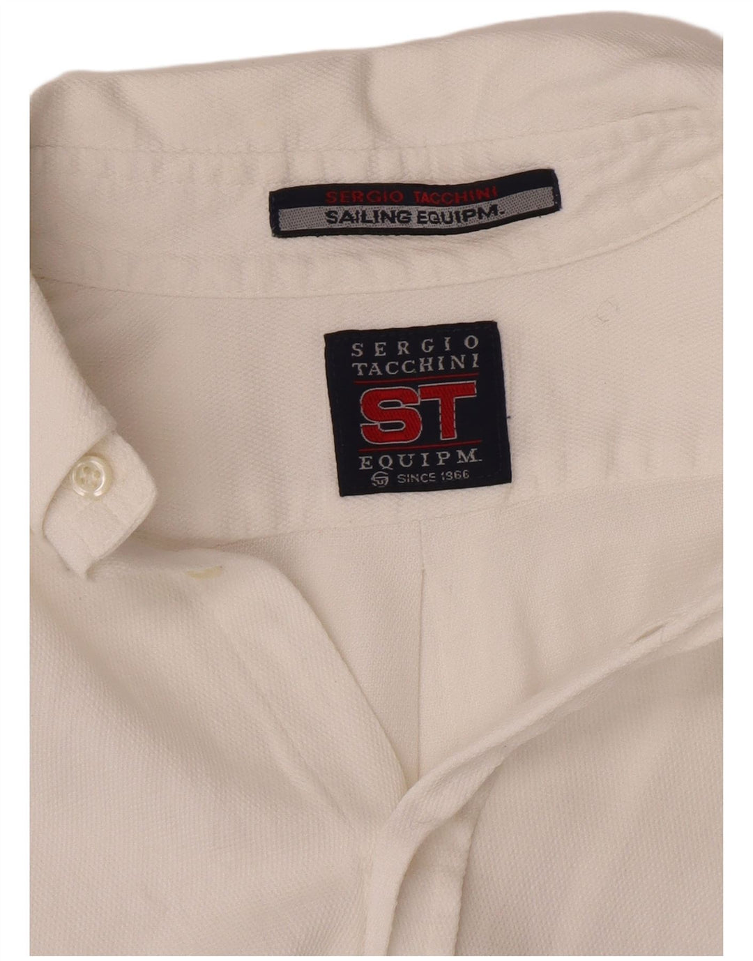 Sergio Tacchini Herrenhemd Large Weiß