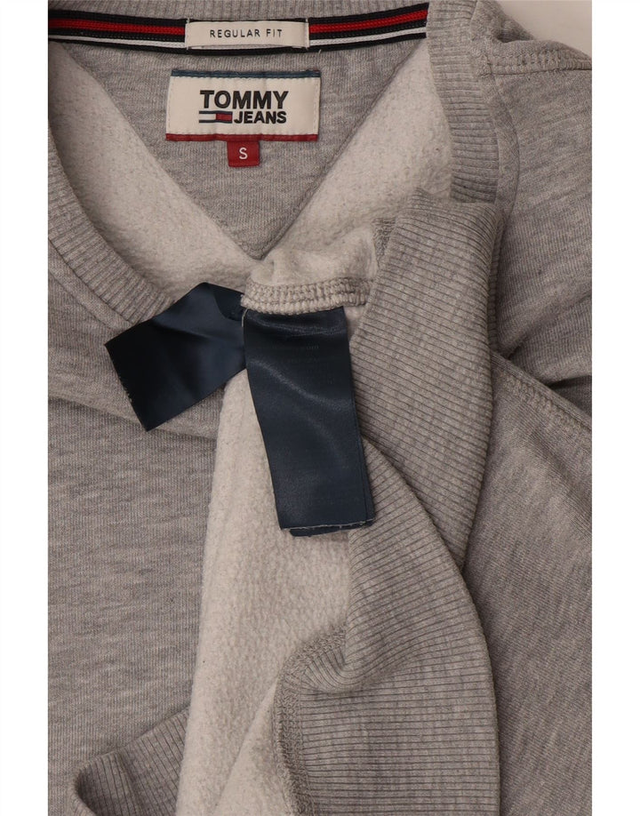 TOMMY HILFIGER Herren-Sweatshirt mit normaler Passform, klein, grau meliert