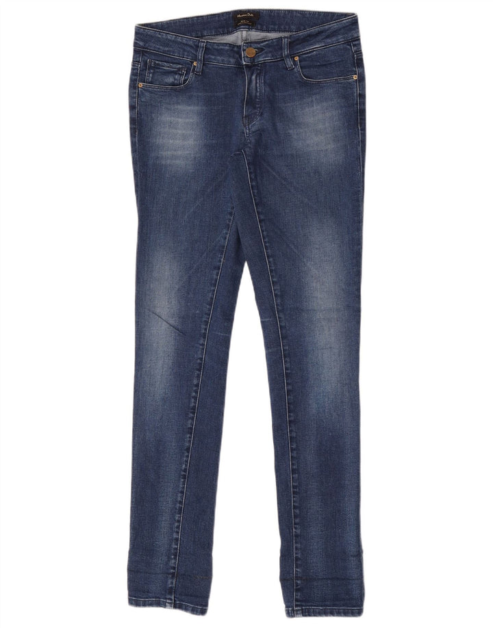 Massimo Dutti Damen Slim Jeans EU 36 XS W26 L30 Blau