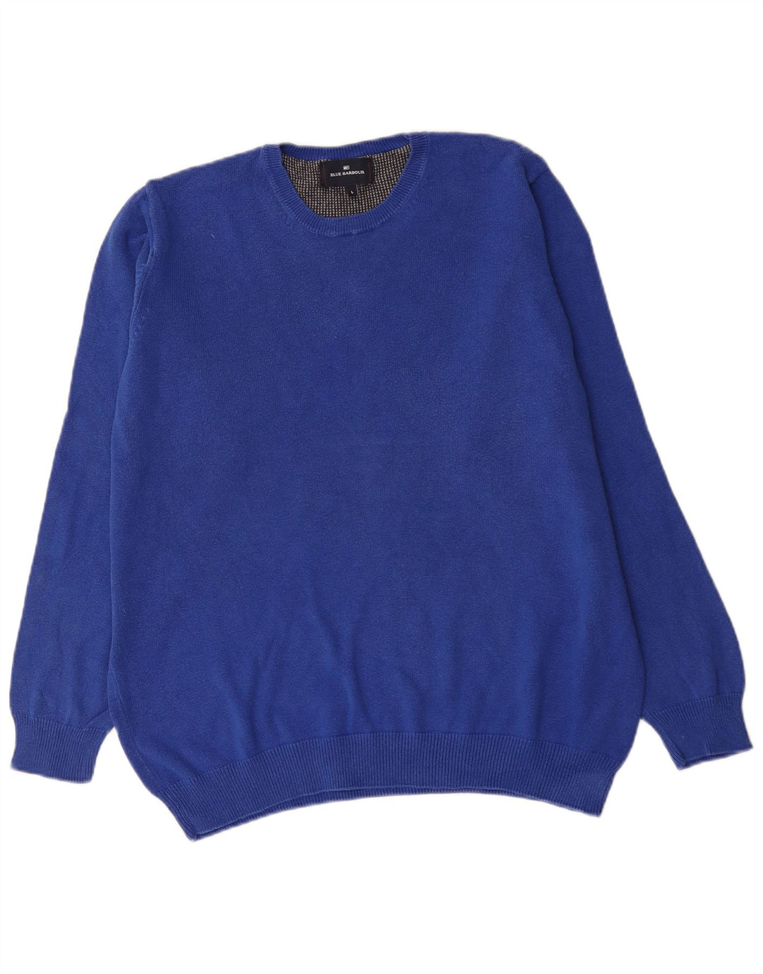 Marks & Spencer Herren-Pullover „Harbor“ mit Rundhalsausschnitt, Blau, Größe L, Blau