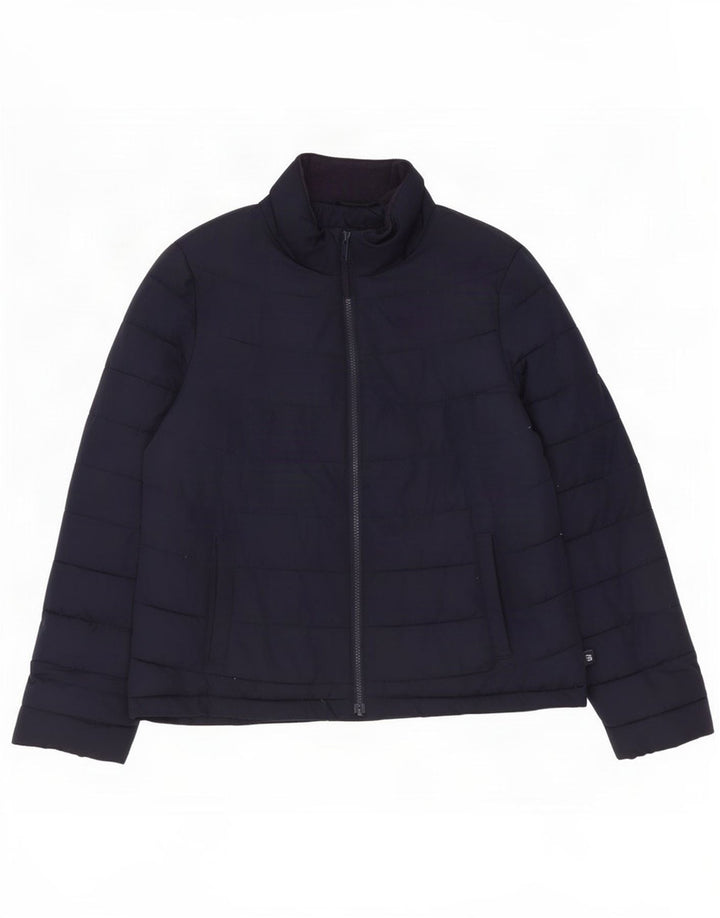 Gap Damen Wattierte Jacke UK 14 Medium Marineblau Polyester