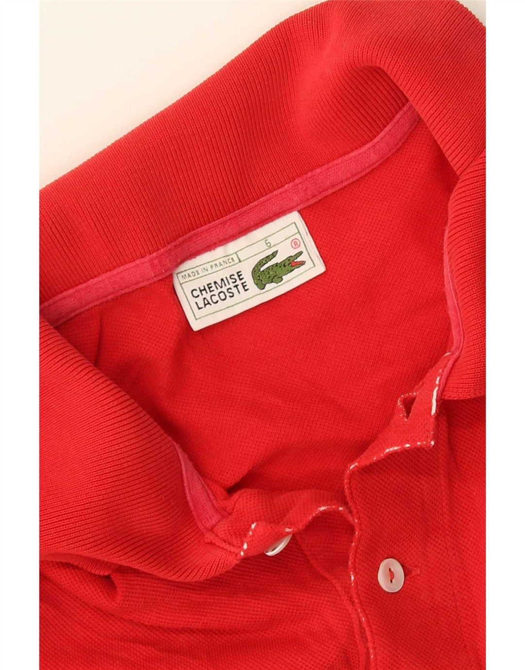 Lacoste Herren Poloshirt Größe 6 XL Rot
