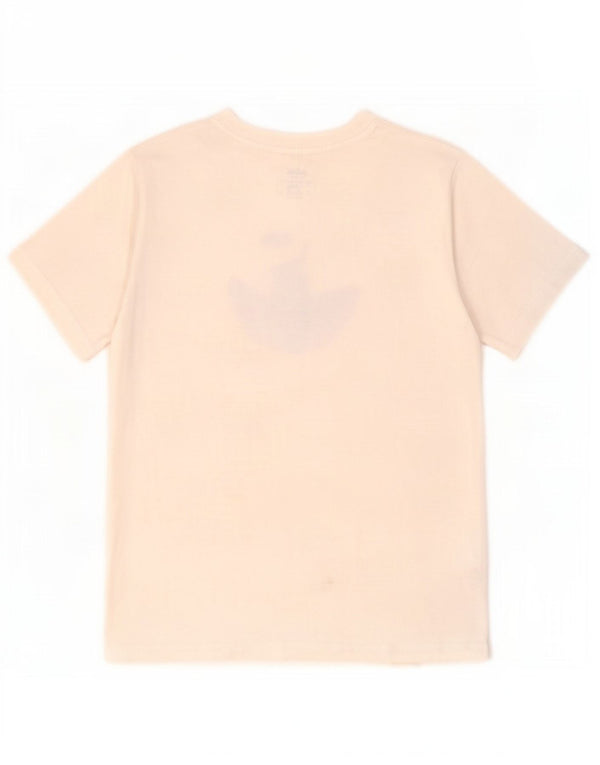 Adidas Mädchen T-Shirt mit Grafik, 9–10 Jahre, weiße Baumwolle