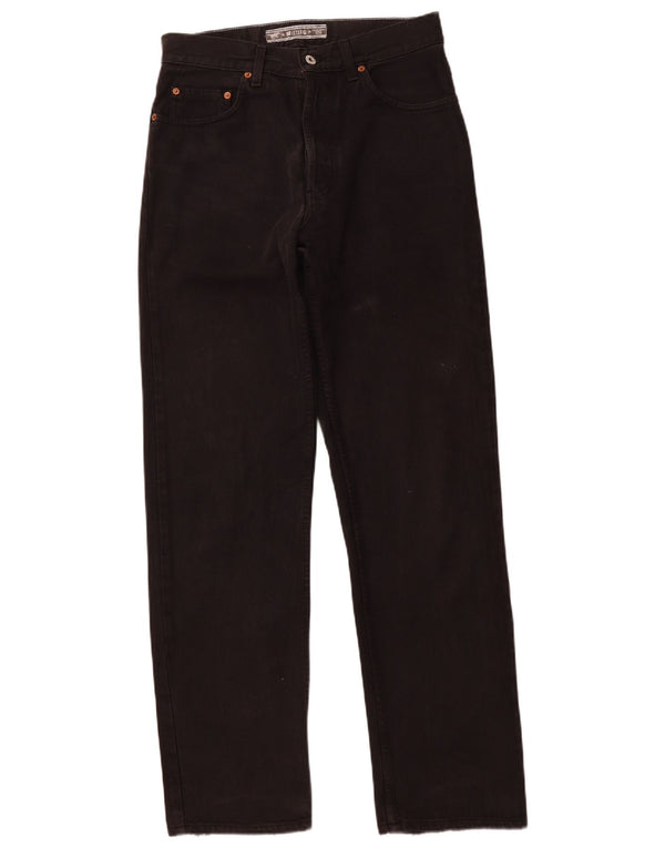 MUSTANG Herren Oregon Straight Jeans W31 L32 Schwarze Baumwolle