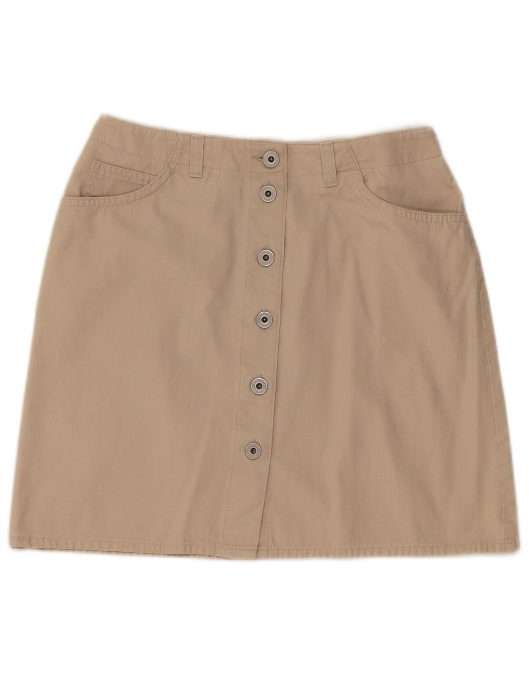 Marks & Spencer Damen Minirock UK 12 Medium W28 Beige Baumwolle