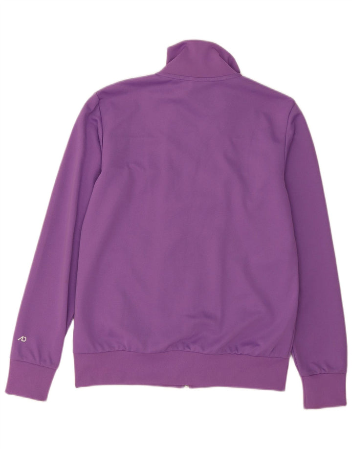 Nike Damen-Trainingsanzug-Top-Jacke UK 16/18 Large Lila Polyester