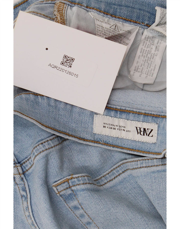 Zara Herren Tapered Jeans W36 L29 Blaue Baumwolle