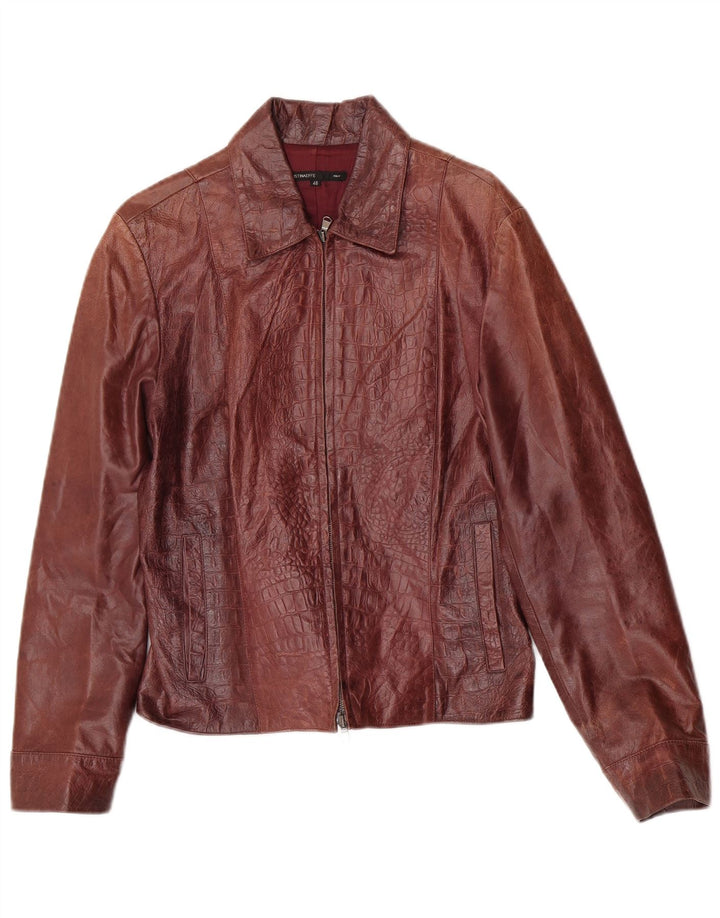 Cristinaeffe Damen Lederjacke IT 46 Großes braunes Leder