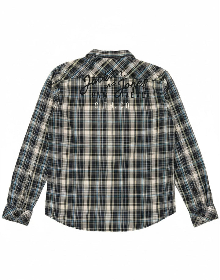 JACK & JONES Mens Graphic Shirt Large Multicoloured Check
