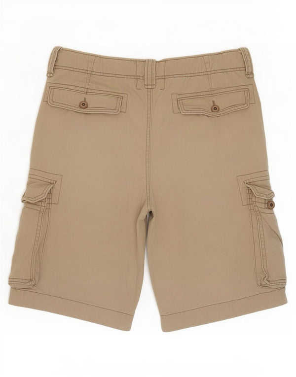 Hollister Herren Cargoshorts W31 Mittelbeige Baumwolle