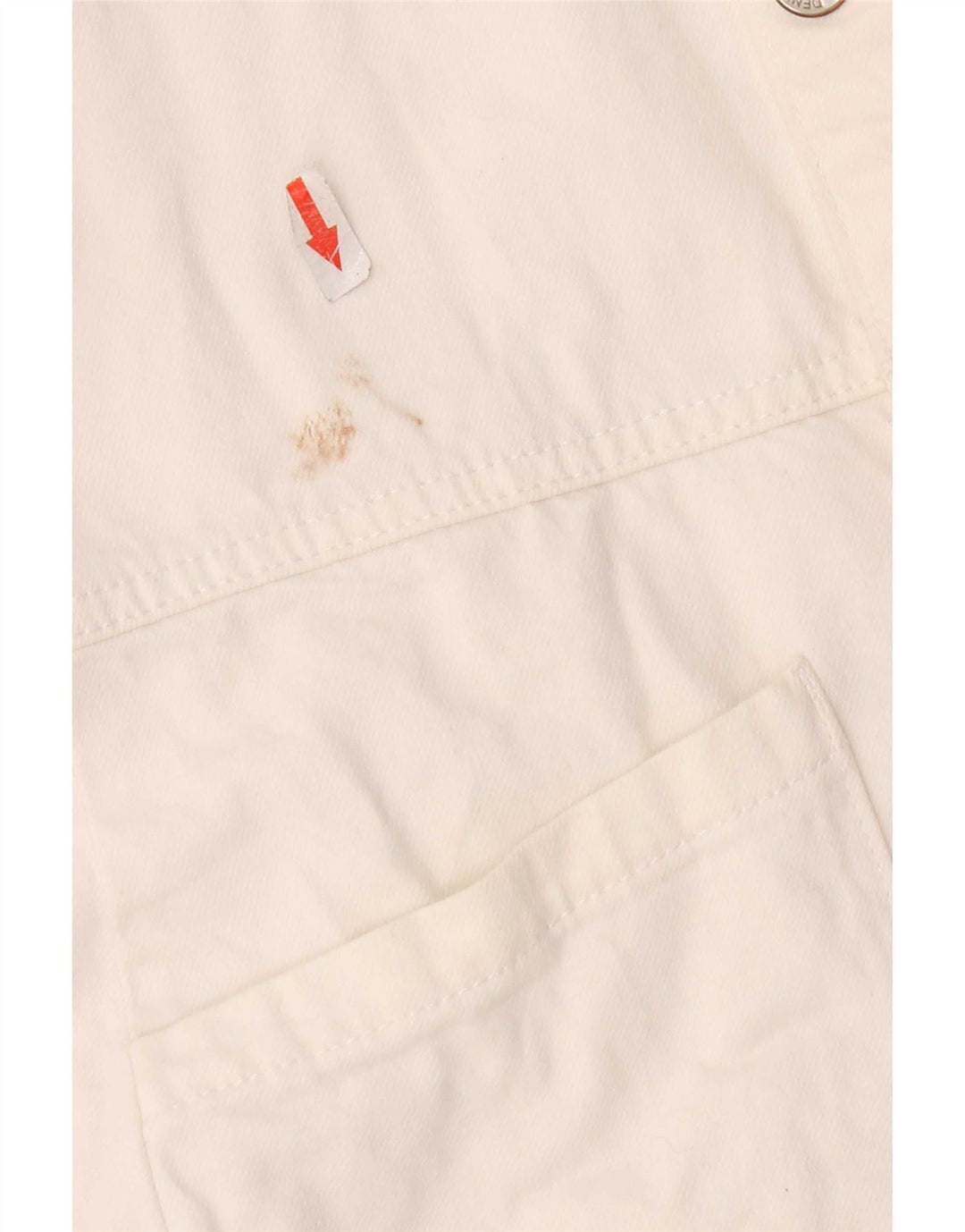 Zara Denim-Playsuit für Mädchen, 13–14 Jahre, weiße Baumwolle