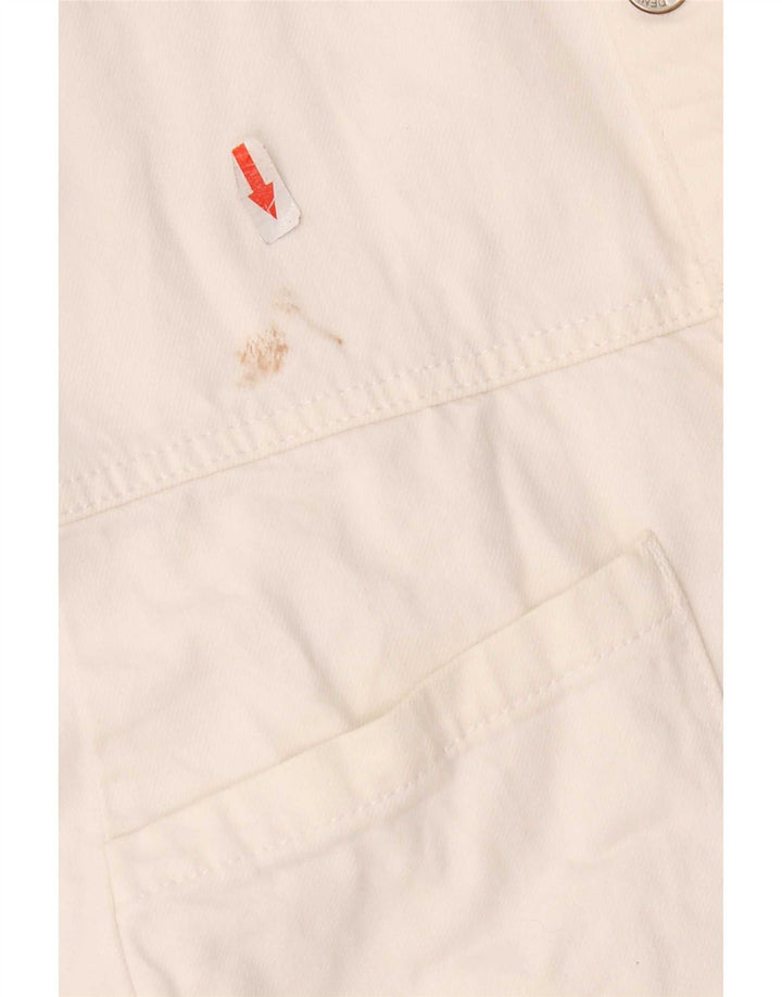 Zara Denim-Playsuit für Mädchen, 13–14 Jahre, weiße Baumwolle