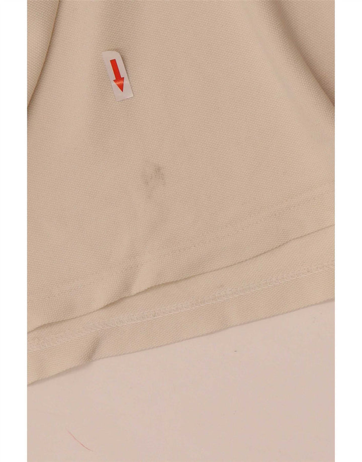 Barbour Herren-Poloshirt, groß, cremefarbene Baumwolle