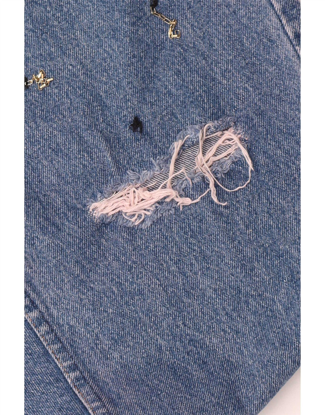 Rifle Herren Distressed Straight Jeans W33 L33 Blaue Baumwolle